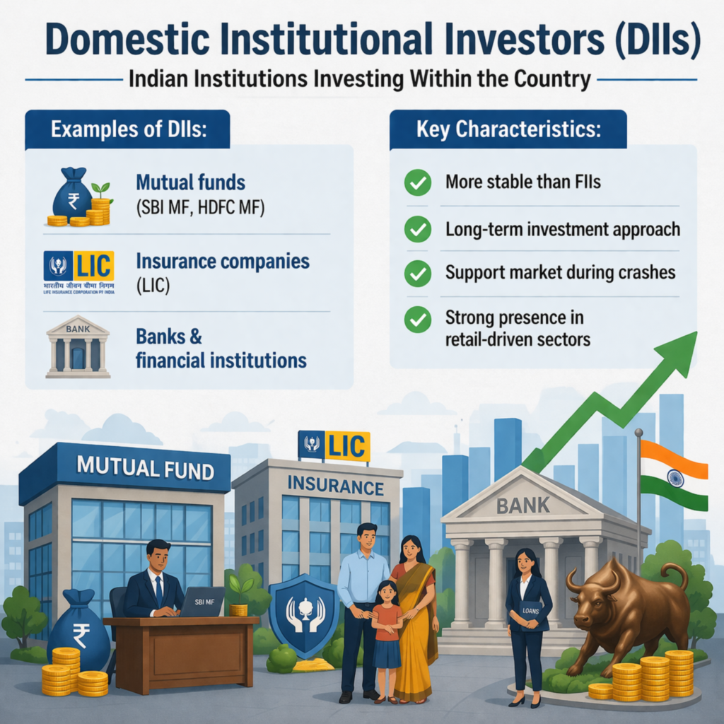 FIIs and DIIs