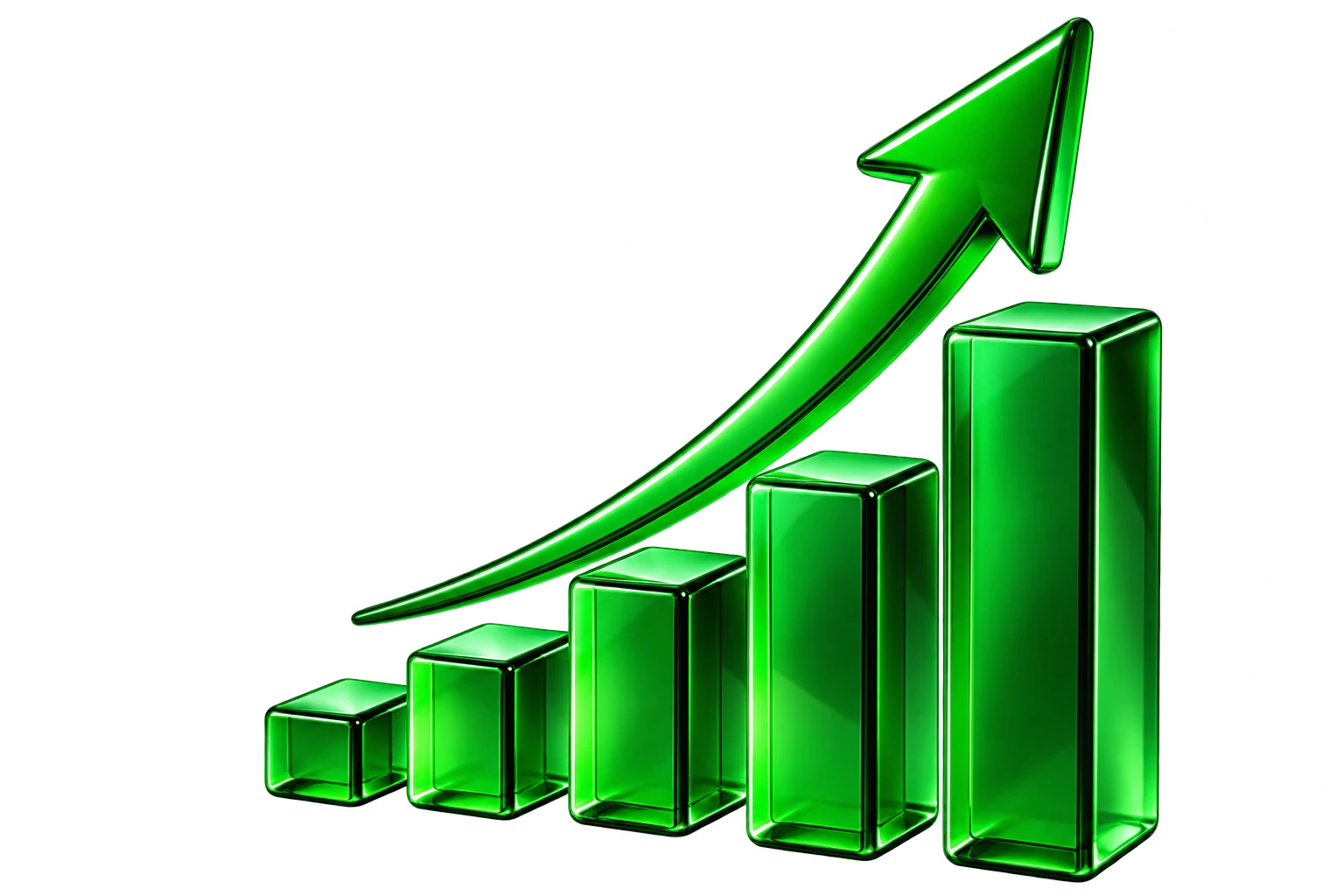3D Trading Growth Chart